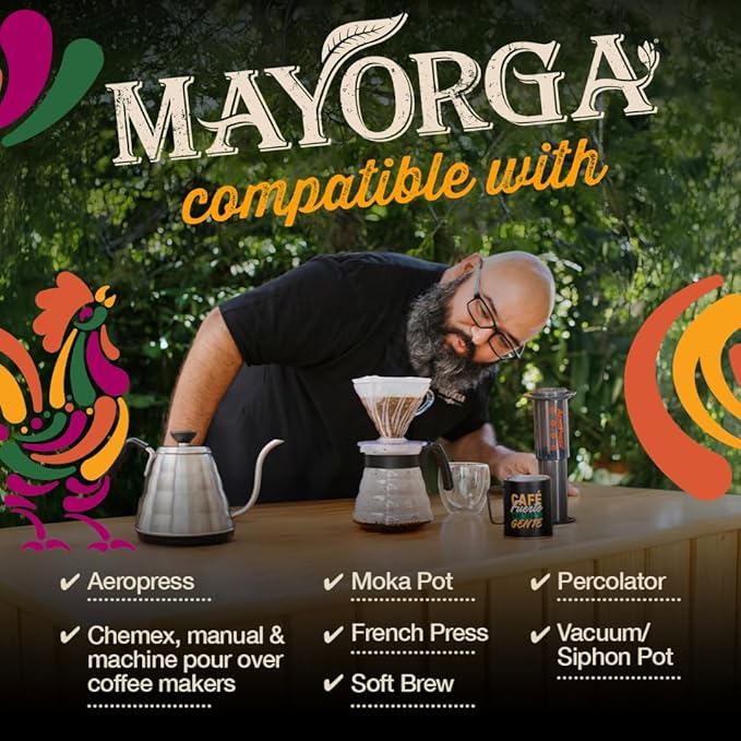 Mayorga Organic Coffee 2lb Buenos Dias - Light Roast Whole Bean Coffee Specialty Grade, 100%