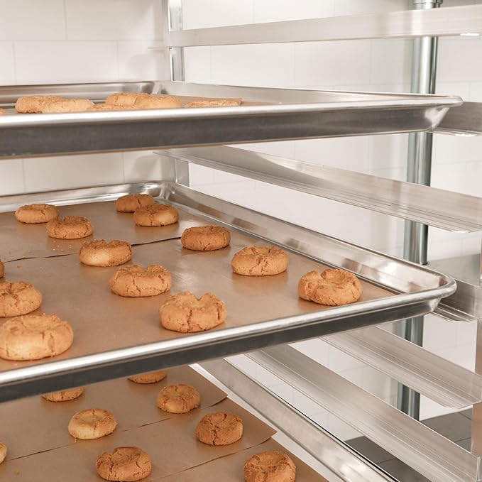 HARDURA Aluminum Baking Sheet Pan 18”L X 13”W X 1”H Cookie Sheet, 12Packs, For Oven in Bakery &