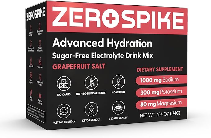 No Sugar Electrolytes Powder Packets | Keto & Fasting Salts Drink Mix | Supplements: The Key