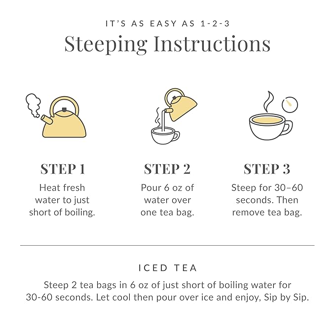 The Republic of Tea – Orange Blossom 100% White Tea Bags, Steeps 50 Low-Caffeinated Cups