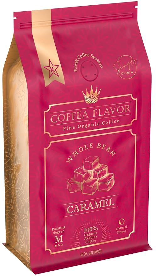 Caramel Flavored Whole Bean Coffee ??100% Arabica, Single Origin, Medium Roast, Naturally