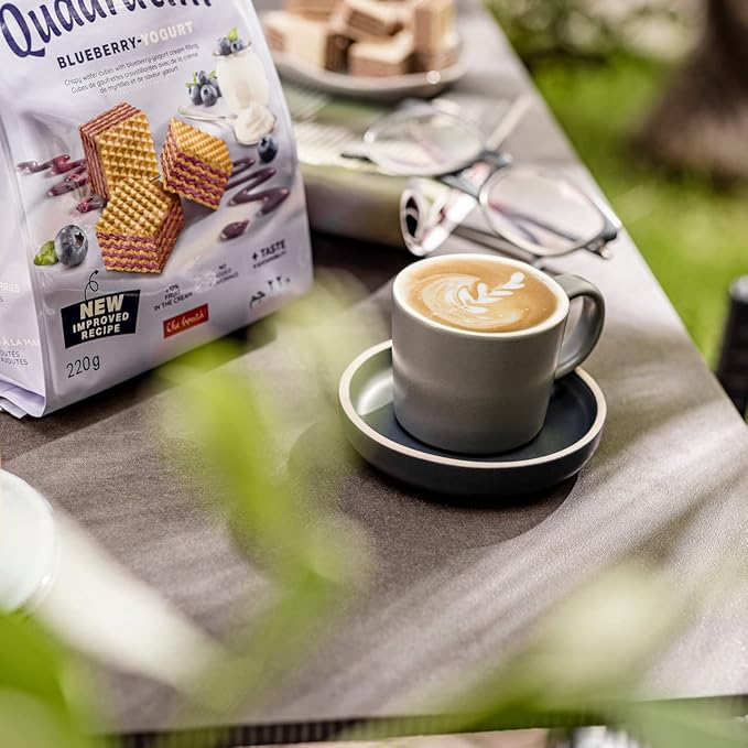 Quadratini Blueberry Yogurt Bite Size Wafers by Loacker