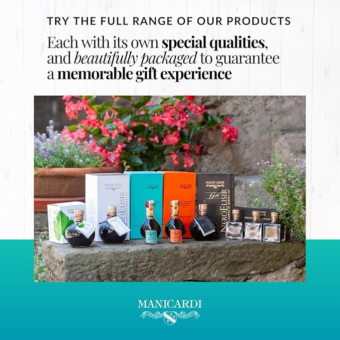 MANICARDI Traditional Balsamic Vinegar of Modena PDO Affinato Aged 12 Years - Aged Italian Vinegar