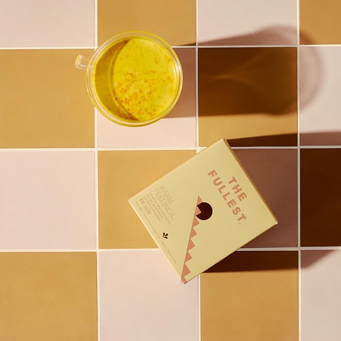 THE FULLEST - Warm Feelings 10-Single Serving Saffron Latte Sachets - Saffron, Cardamom, and