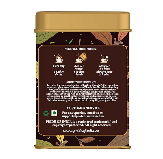 Pride Of India - Natural Majestic Medley (Variety Tea Enssemble) - 26 Tea Bags - 13 Assorted