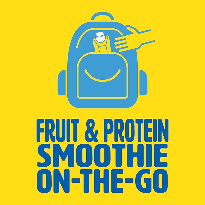 Carnation Breakfast Essentials Fruit and Protein Smoothie Nutritional Drink, Strawberry Banana, 24