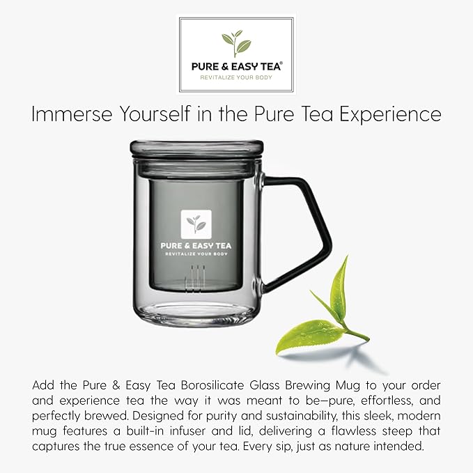 Pure And Easy Tea, Premium Loose Leaf Tea Sampler Set, 30-Count Variety Pack with 10 Herbal &