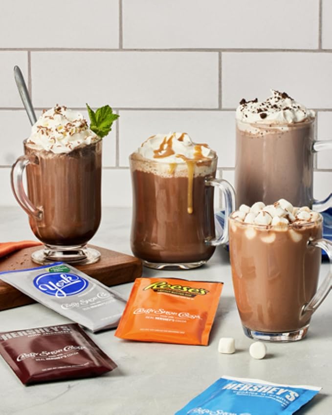 Candy Shop Cocoa HERSHEY'S Milk Chocolate Cocoa Mix, Hot Chocolate, Make Hot or Iced Cocoa, Made
