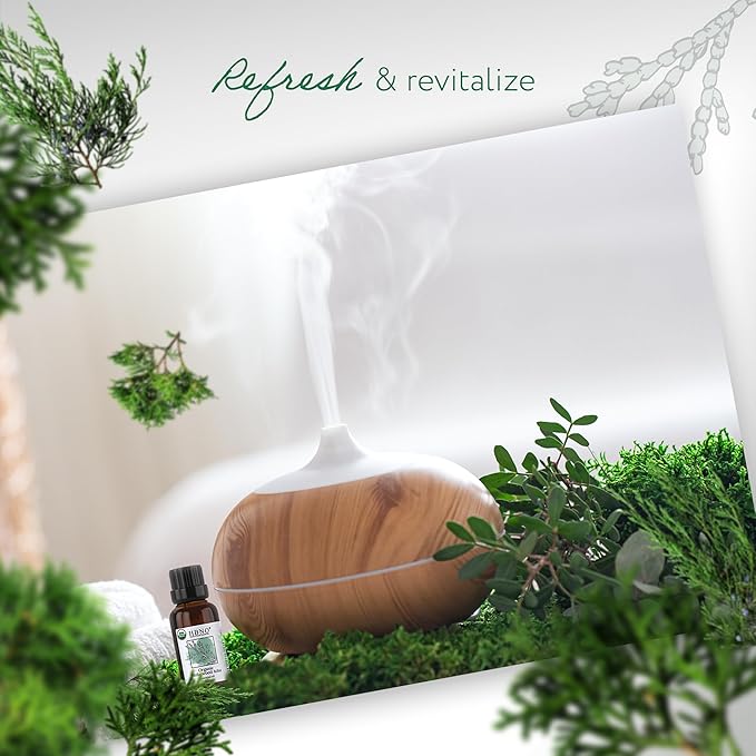 HBNO California Bottled Organic Cedarwood Essential Oil 1 fl oz (30ml) - USDA Certified Organic