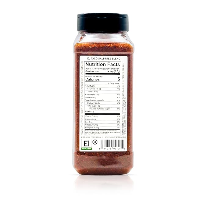 Spiceology - El Taco Salt-Free Taco Seasoning - Mexican Spice Blend - Use On: Tacos, Fajitas