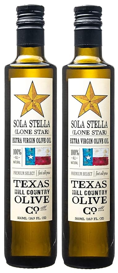 Sola Stella Extra Virgin Olive Oil - Cold Pressed Gourmet EVOO Olive Oil - Uniquely Smooth &