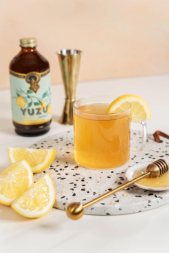 Portland Syrups Yuzu Syrup - Premium Beverage Concentrate for Delicious Cocktails, Mocktails, Tea