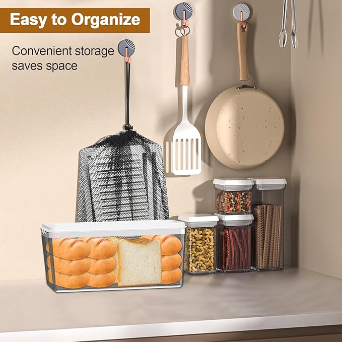 Upgrade Pull Out Bread Slicer for Homemade Bread with Bread Box, Foldable Bread Slicing