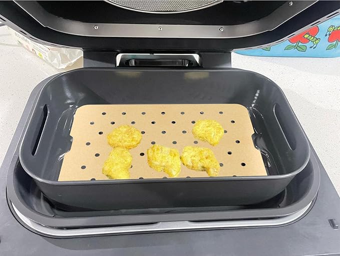 Air Fryer Basket & Paper Liner for Ninja FG551 Foodi Smart XL 6-in-1 Indoor Grill,Non-Stick Air