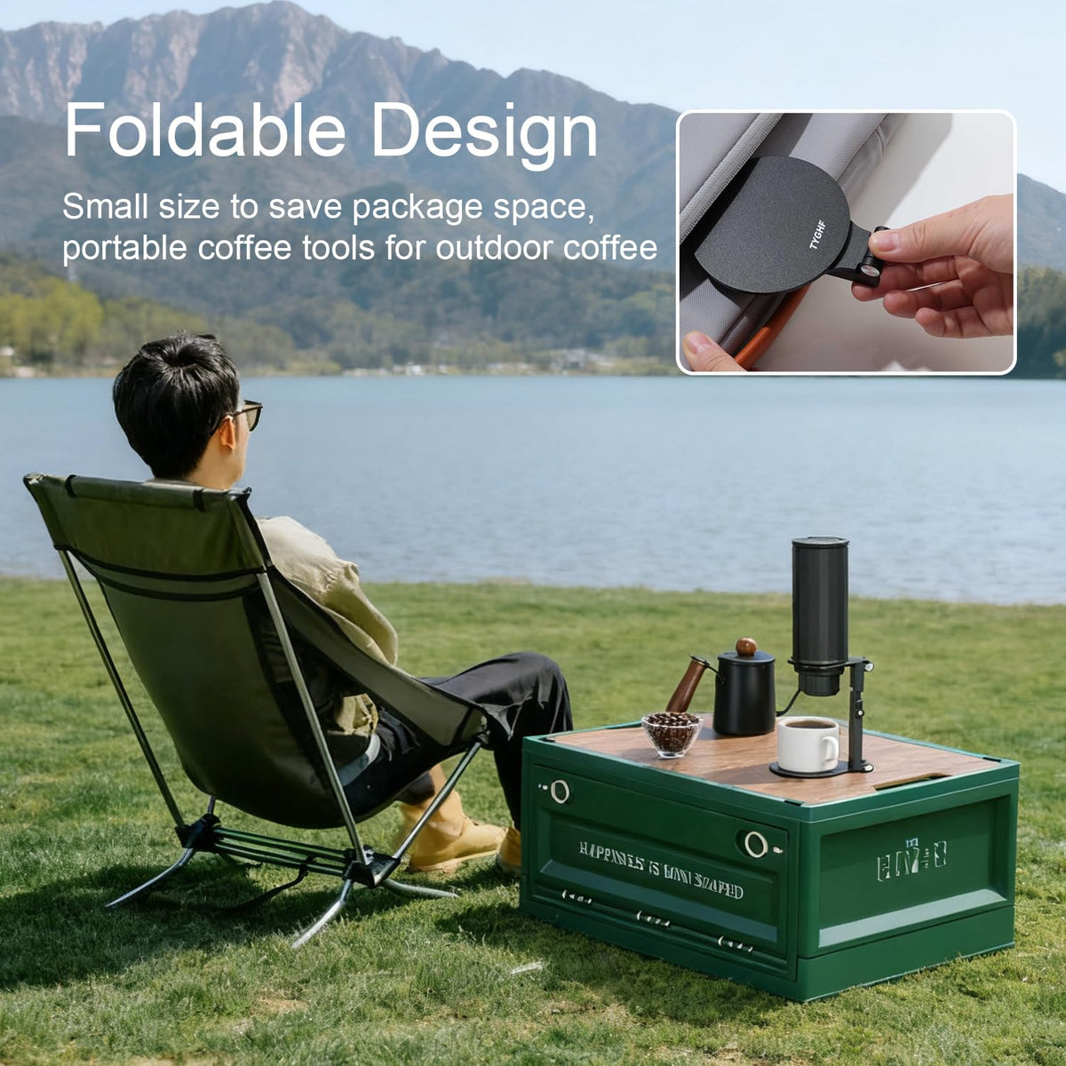 Pour Over Coffee Maker Stand, Adjustable Foldable Coffee Dripper Holder