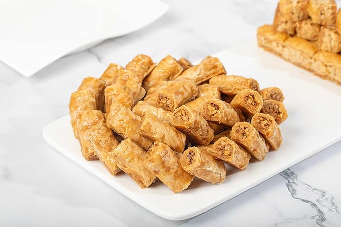 Snacklava Walnut Baklava Bites - 20 Pack (4 Pieces per Pack) - No Artificial Ingredients, Colors or