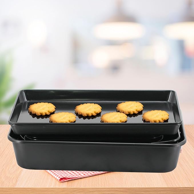 Nonstick Ceramic Bakeware Set – 8 Piece Baking Pans Set, Oven Safe to 450°F, Includes Muffin Pans