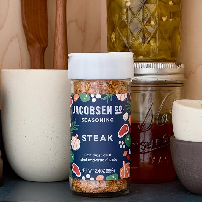 Jacobsen Salt Co. Steak Seasoning ??Sea Salt Soy-Free, Non-GMO, Gourmet Seasonings and Spices for