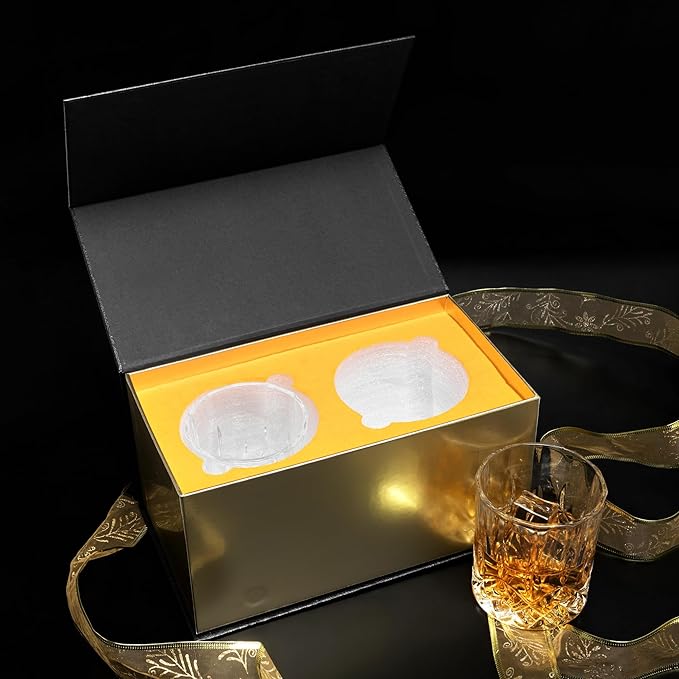 KANARS Old Fashioned Whiskey Glasses - 10 Oz Crystal Rocks Barware Set of 2 for Scotch, Bourbon