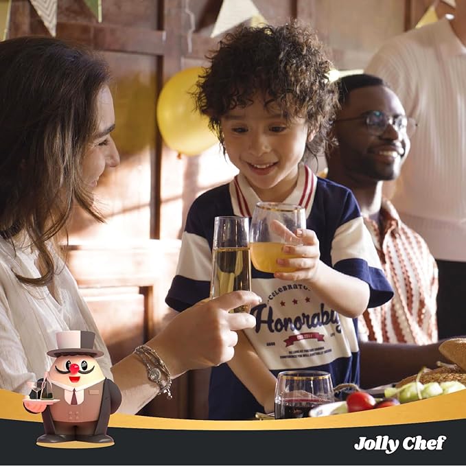 JOLLY CHEF 48 Pack Plastic Champagne Flutes, 9 oz Clear Stemless Champagne Flutes, Plastic