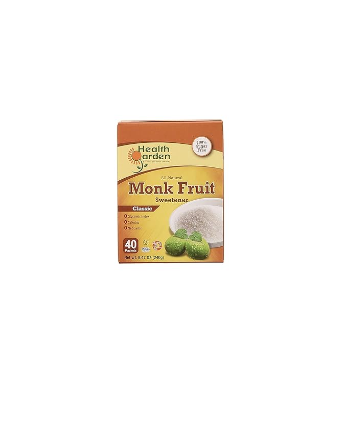 Health Garden Monk Fruit Sweetener, Classic - Non GMO - Gluten Free - Sugar Substitute - Kosher