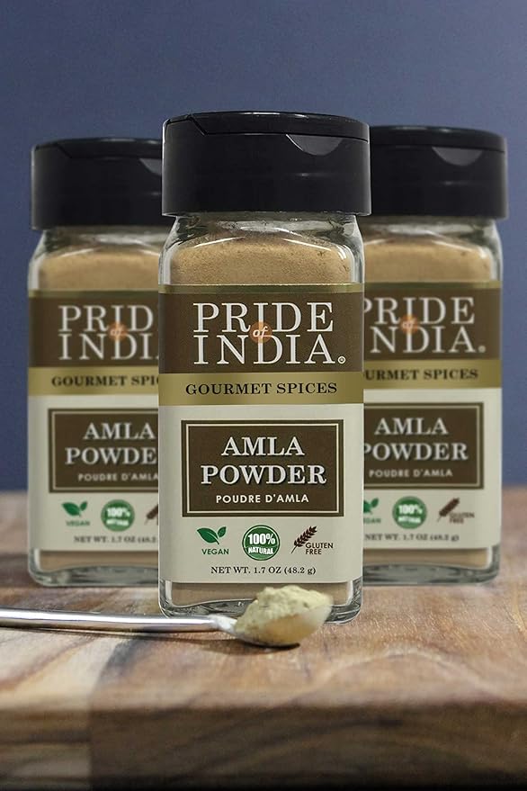 Pride of India – Amla Powder – Gourmet Spice – Tangy & Savory – Pure Indian Gooseberry Ground