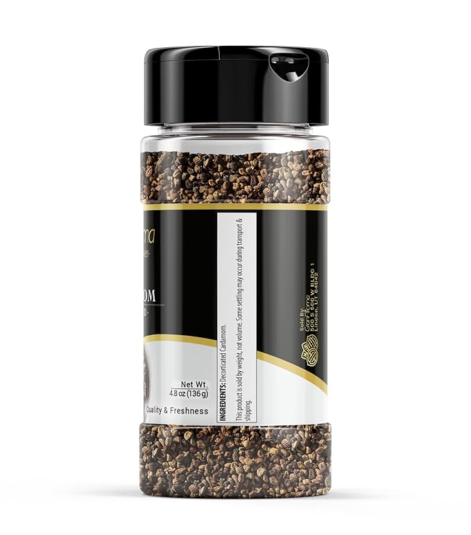 GranAroma Decorticated Cardamom, Versatile Spice, Indian Cuisine, Rich & Intense Flavor (4.8 Ounce)