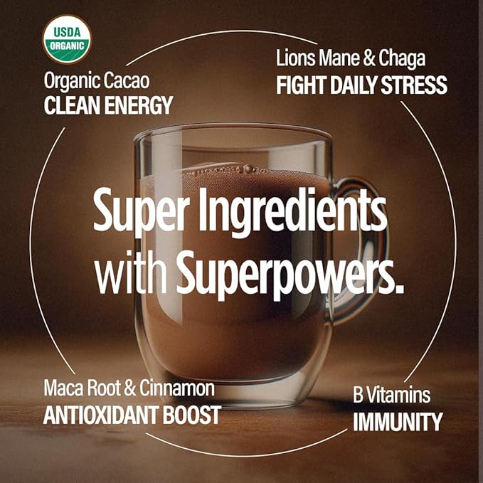 VitaCup Shroom Fuel, Mushroom Based Instant Coffee Alternative Packets, Mushroom Coffee Substitute