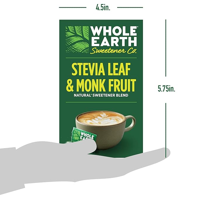 Whole Earth Sweetener Co. Stevia & Monk Fruit Sweetener, Erythritol Sweetener, Stevia Packets