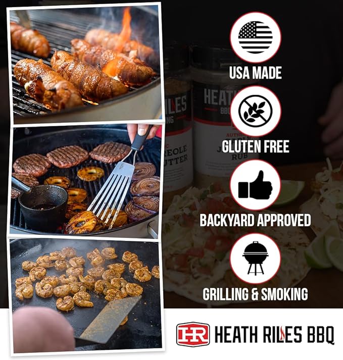 Heath Riles BBQ Rub - Garlic Jalapeño Seasoning, Champion Pitmaster Recipe, Legendary Rubs For