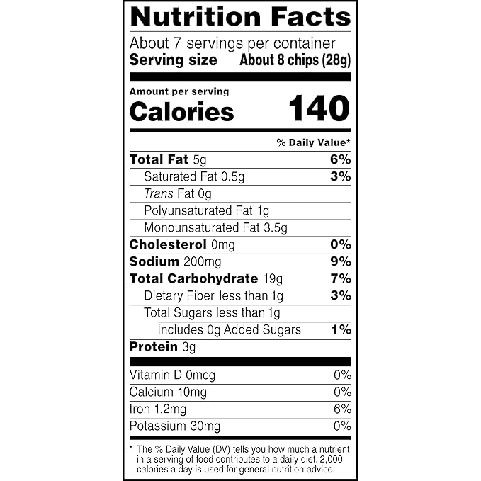 Stacy's Simply Naked Pita Chips, 7.33 Ounce