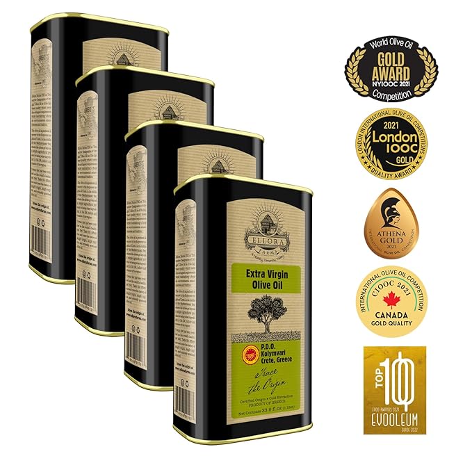 Ellora Farms, Single Estate PDO Greek Extra Virgin Olive Oil, Cold Pressed & Traceable Olive Oil
