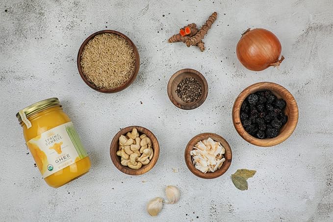 Spring Sunrise Grass Fed Organic Ghee - USDA Certified Clarified Butter - Keto & Paleo Friendly
