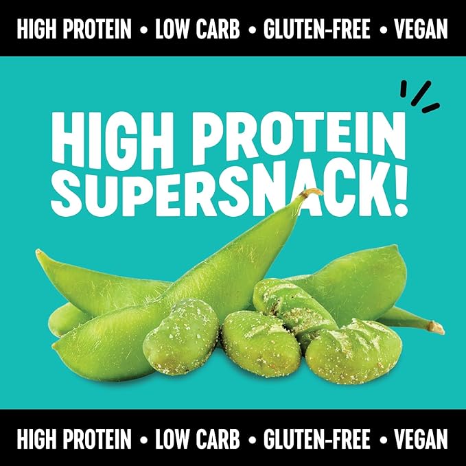 The Only Bean High Protein Snacks, Healthy Snacks for Adults and Kids, Vegan and Low Carb Snacks