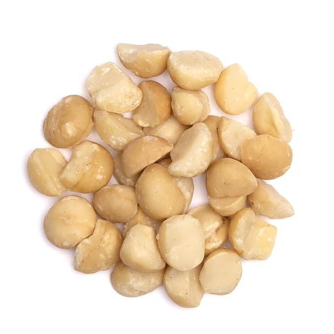 Hamakua Macadamia Nuts - No Salt Baking Macadamias (1.25 lb) - Natural Eco-Friendly Large Hawaiian Grown Dry Roasted Half and Whole Macadamias