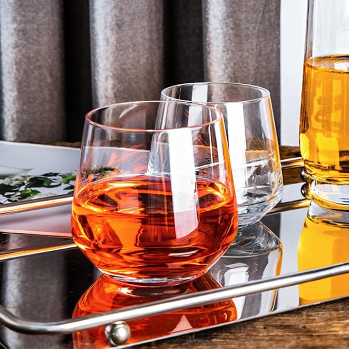 Wine Glasses Set of 12, 13 oz Heavy Base Glasses Drinking Glasses for Scotch, Cocktail, Whiskey and
