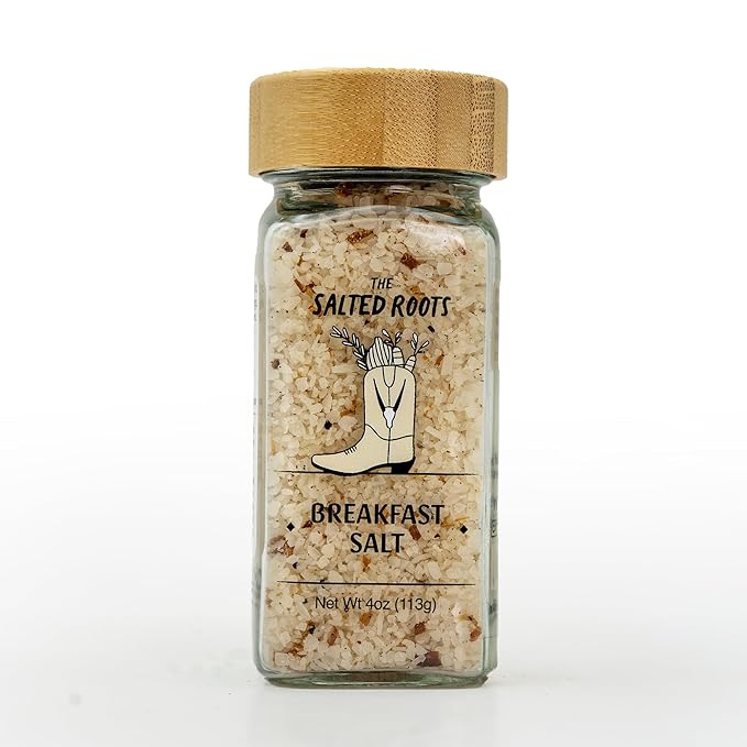 The Salted Roots - Breakfast Salt - Whiskey-Infused with Real Maple, Vanilla Bean &