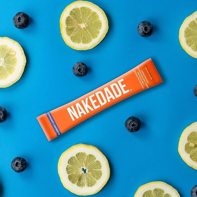 Nakedade Blueberry Lemonade ??Performance Enhancing Sports Drink Powder - Electrolyte Powder ??No