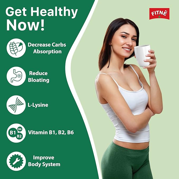 FITNE Instant 3 In 1 Coffee Packets Mix With White Kidney Bean Extract L-Lysine Vitamin B1 B2 B6