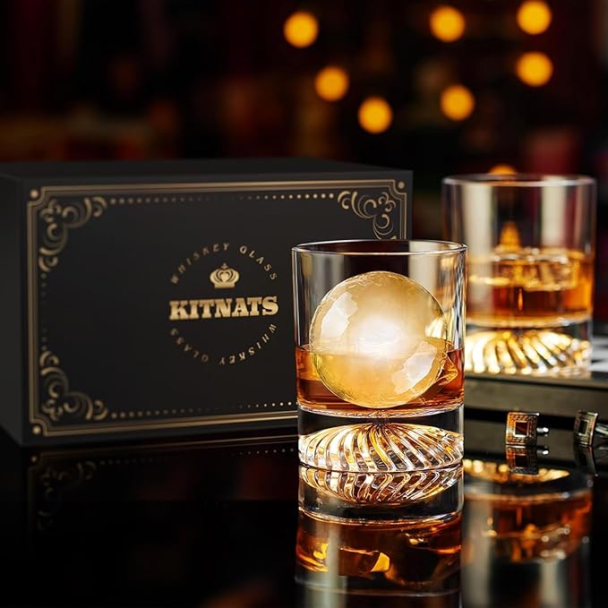 Hand Blown Crystal Old Fashioned Whiskey Glasses Rocks Glasses Drinking Cocktail Bourbon Scotch Rum