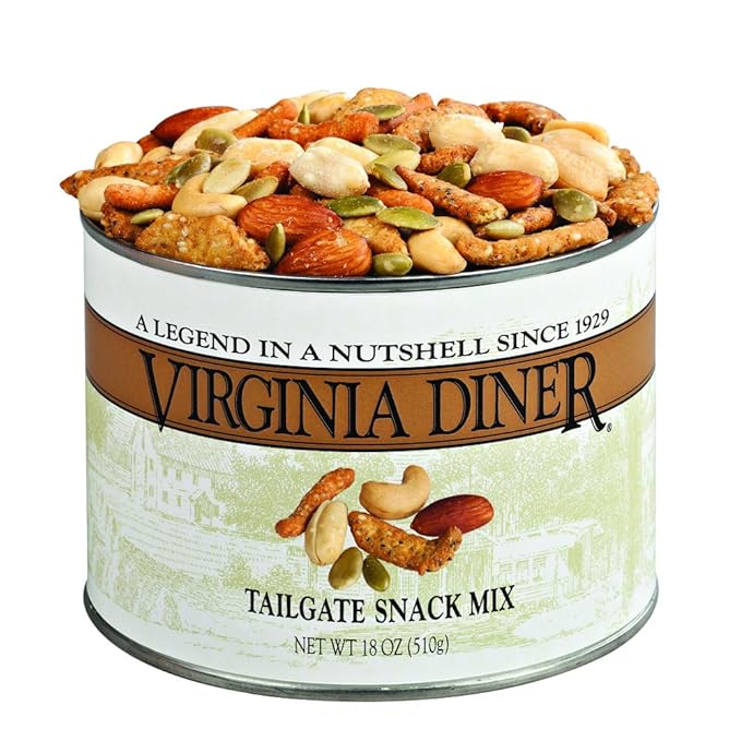 Virginia Diner Tailgate Snack Mix - Gourmet Snack Mix with Cashews, Sesame Sticks, Pepitas &