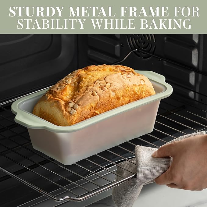 COOK WITH COLOR 17 Pc. Silicone Baking Pan Set - Non-Stick & Easy Clean Silicone Muffin Pans for