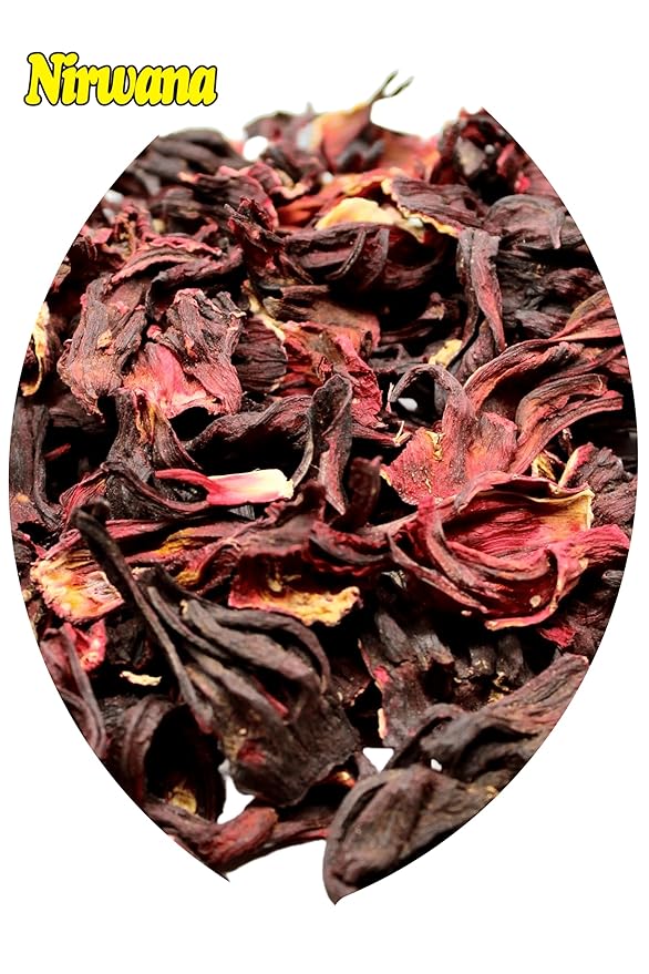 Premium Dried Hibiscus Flowers ??Whole Flower Petals for Herbal Infusions, Loose Leaf Blends, and