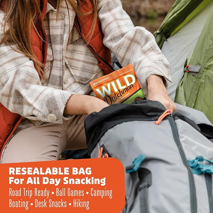 Wild Dutchman Roasted Sunflower Seeds in a Resealable Bag for Ultimate Freshness and an Easy Pour