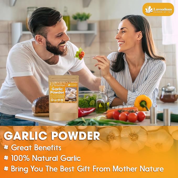Lavendium, Premium 25oz Garlic Powder, 100% Natural and Pure from Garlic, Rich Flavor, Perfect for