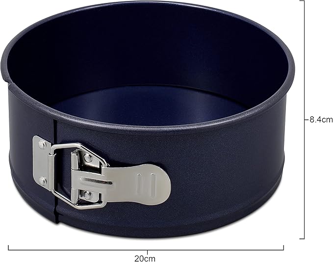 Zyliss E980193 Non-Stick Springform Cake Tin | 20cm/8in | Carbon Steel | Dark Blue | Baking
