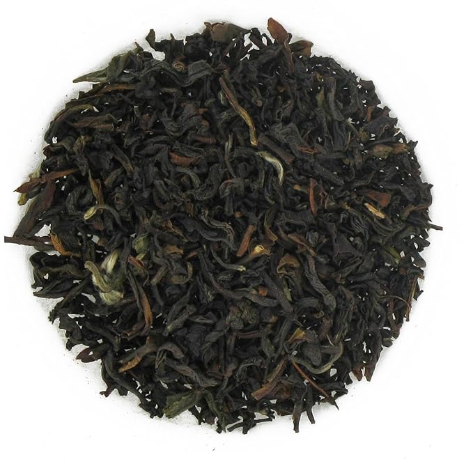 English Evening Tea Loose Leaf Blend 4oz | Soothing Black and Green Tea Fusion with Light Body and