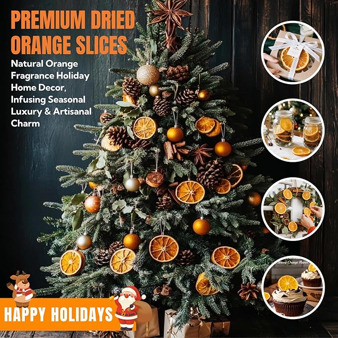Premium Dried Orange Slices 8.8oz/250g,Dehydrated Orange Slices NO Addtives,Dried Oranges No Sugar