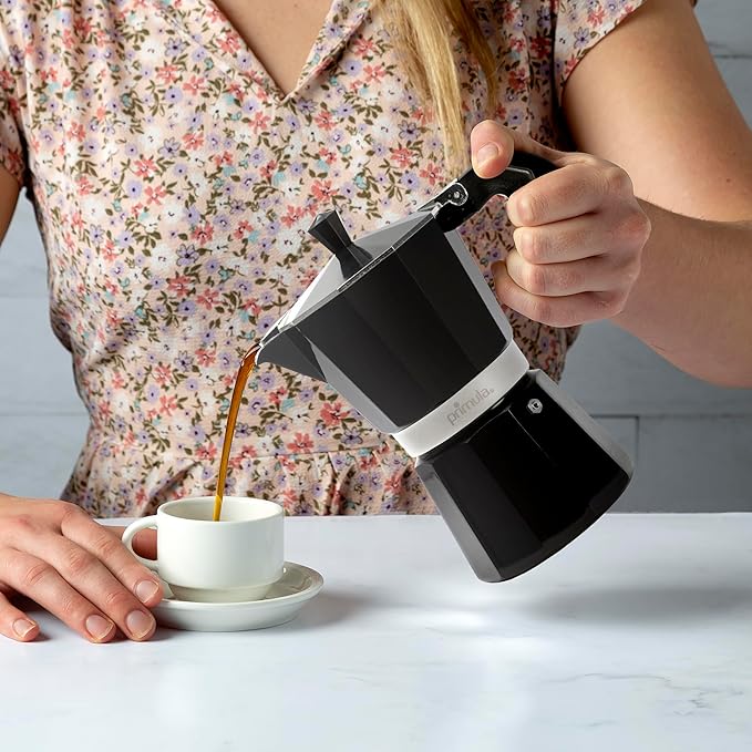 Primula Classic Stovetop Espresso and Coffee Maker, Moka Pot for Italian and Cuban Café Brewing