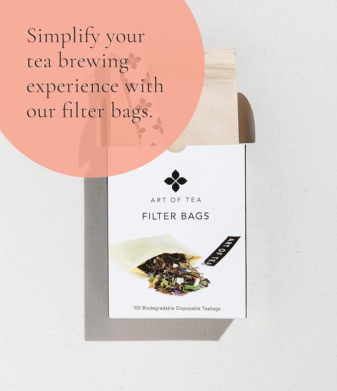 Art of Tea | Bright Eyed Turmeric Ginger Tea - Caffeine Free Turmeric Ginger Tea Bags | 50 Eco